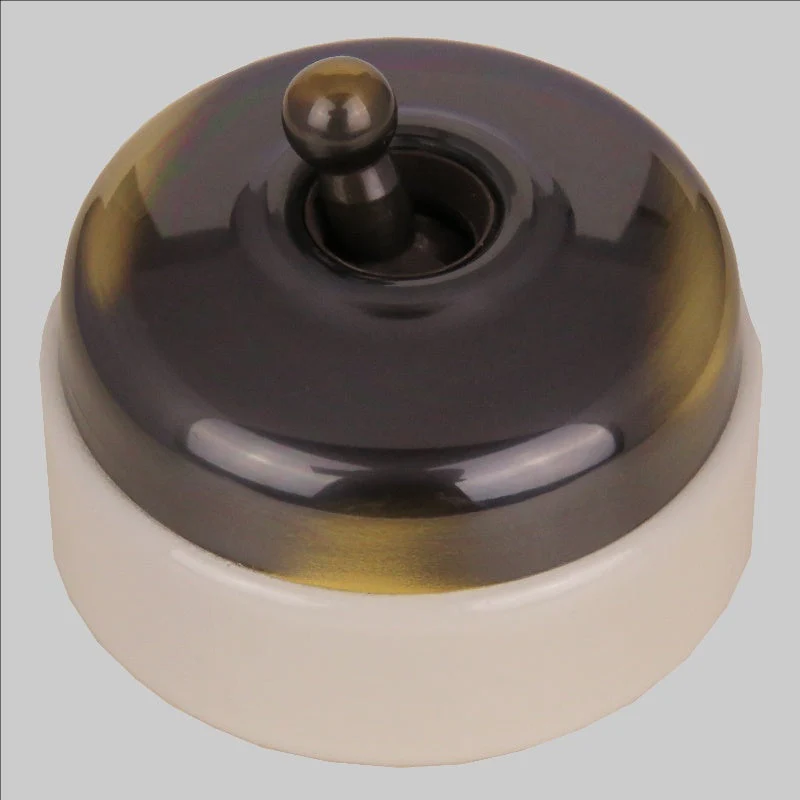 Classic 30 Series 10a Toggle Switch With Smooth Shallow Cover And Porcelain Base - Image 10