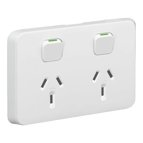 Clipsal Iconic Double Powerpoint 10a, Available in 2 Colours - Image 2