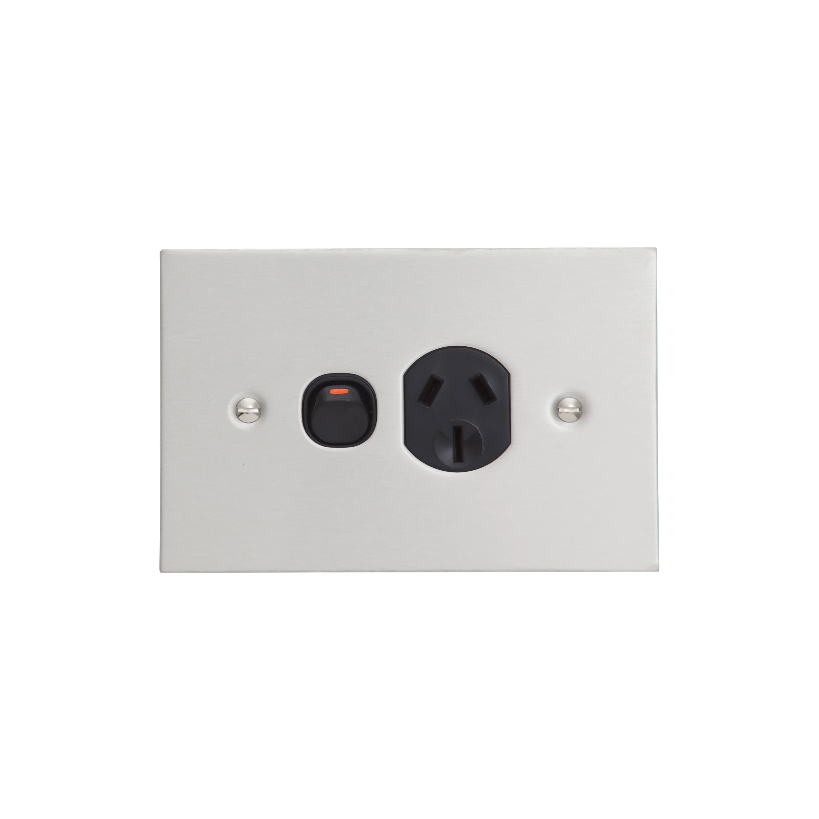 Clipsal BSL Stainless Steel Single Powerpoint Outlet - Image 2