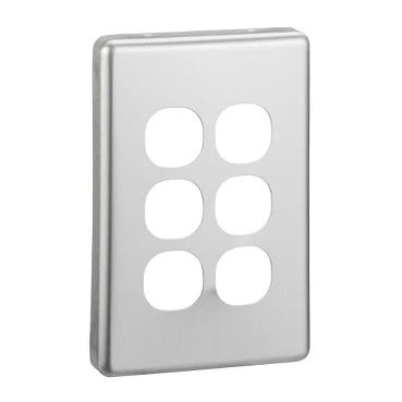 Clipsal C2000 6 Gang Switch Cover Plate Only 2 Finishes - Image 2