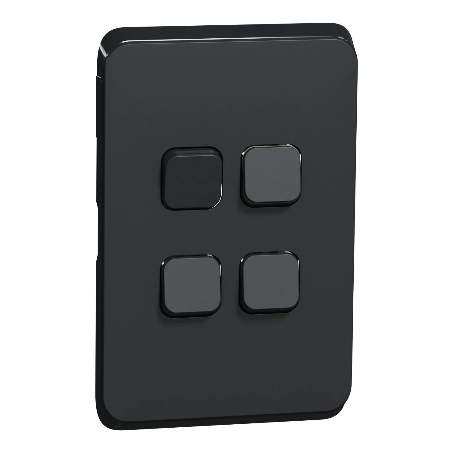 Clipsal Iconic 4 Gang Cover Plate Only, Available in 5 Colours