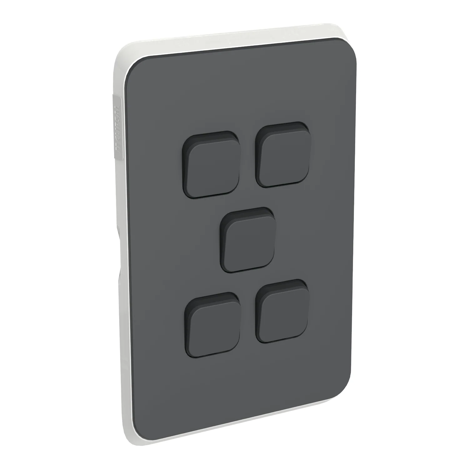 Clipsal Iconic 5 Gang Cover Plate Only, Available in 5 Colours - Image 2