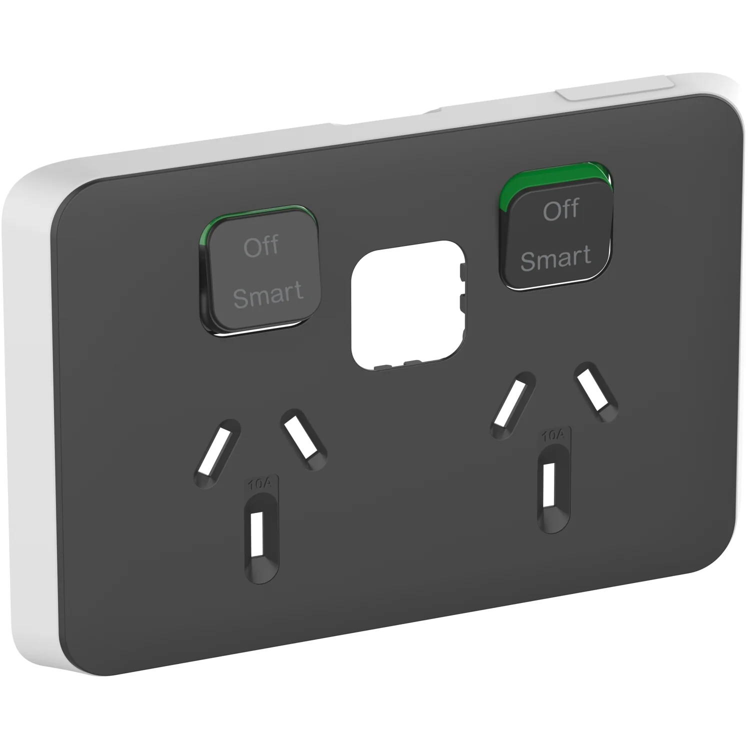Clipsal Iconic Wiser Double Powerpoint Cover Plate Only, Available in 3 Colours