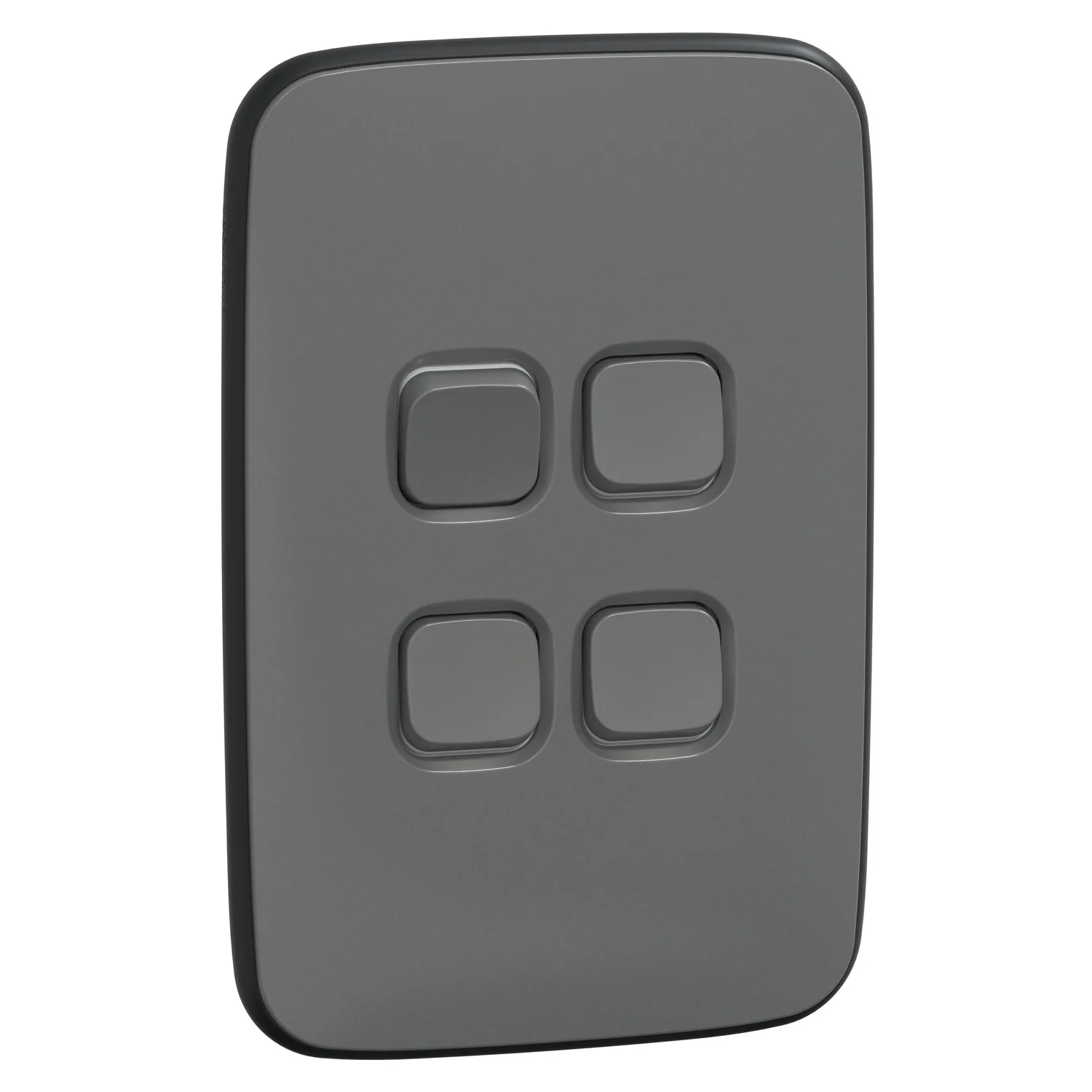 Clipsal Iconic Essence 4 Gang Complete Switch, Available in 2 Colours