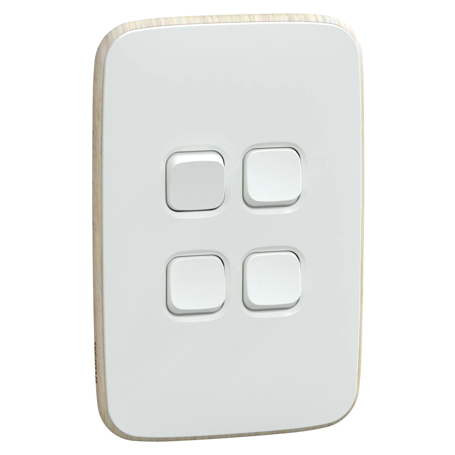 Clipsal Iconic Essence 4 Gang Complete Switch, Available in 2 Colours - Image 2