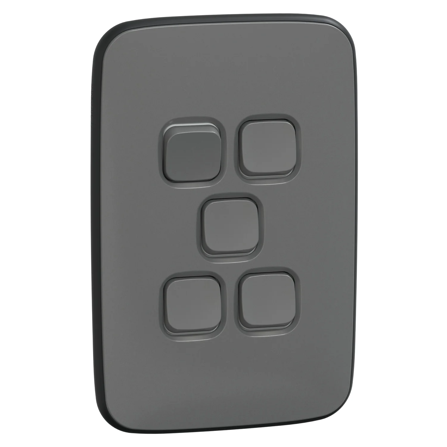 Clipsal Iconic Essence 5 Gang Complete Switch, Available in 2 Colours
