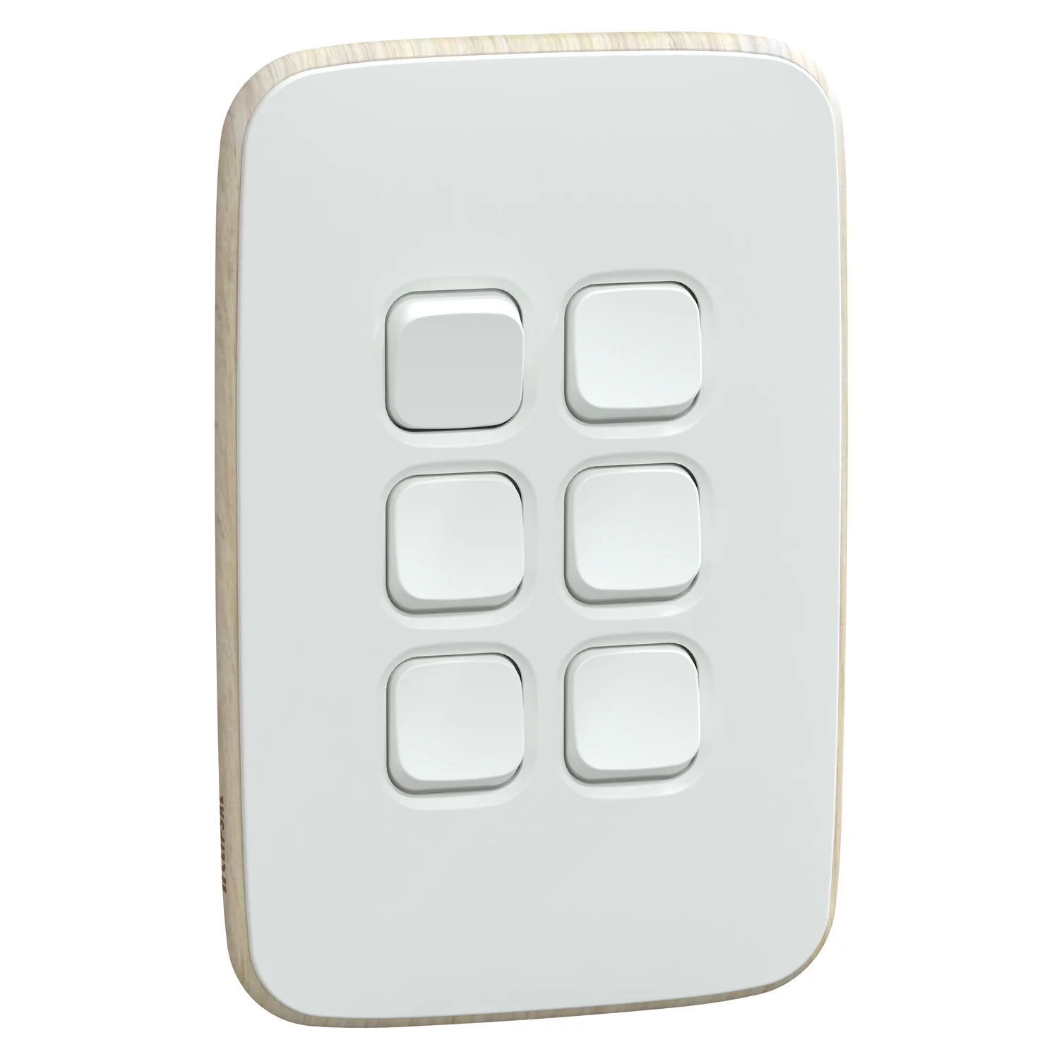 Clipsal Iconic Essence 6 Gang Complete Switch, Available in 2 Colours - Image 2