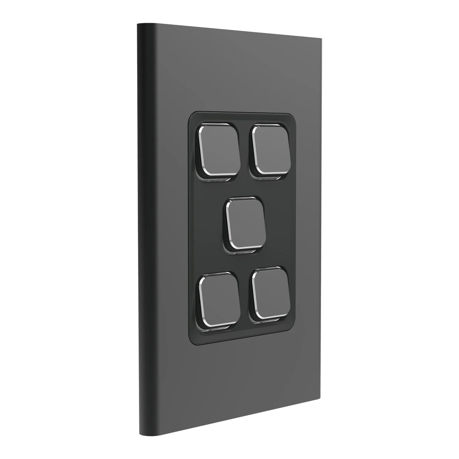 Clipsal Iconic Styl 5 Gang Complete Switch, Available in 3 Colours - Image 2