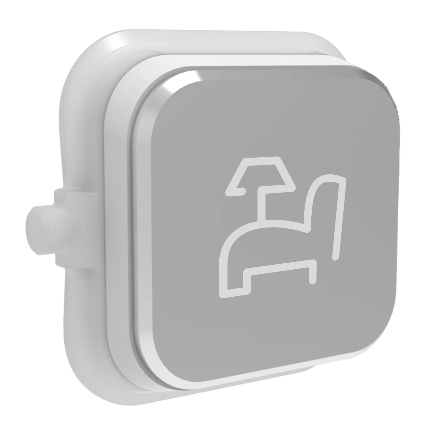 Clipsal Iconic Styl Silver Pictogram Rocker Cover, Available in 13 Styles - Image 6
