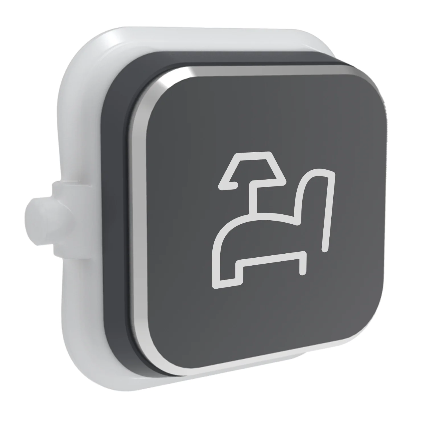 Clipsal Iconic Styl Silver Shadow Pictogram Rocker Cover, Available in 13 Styles - Image 5