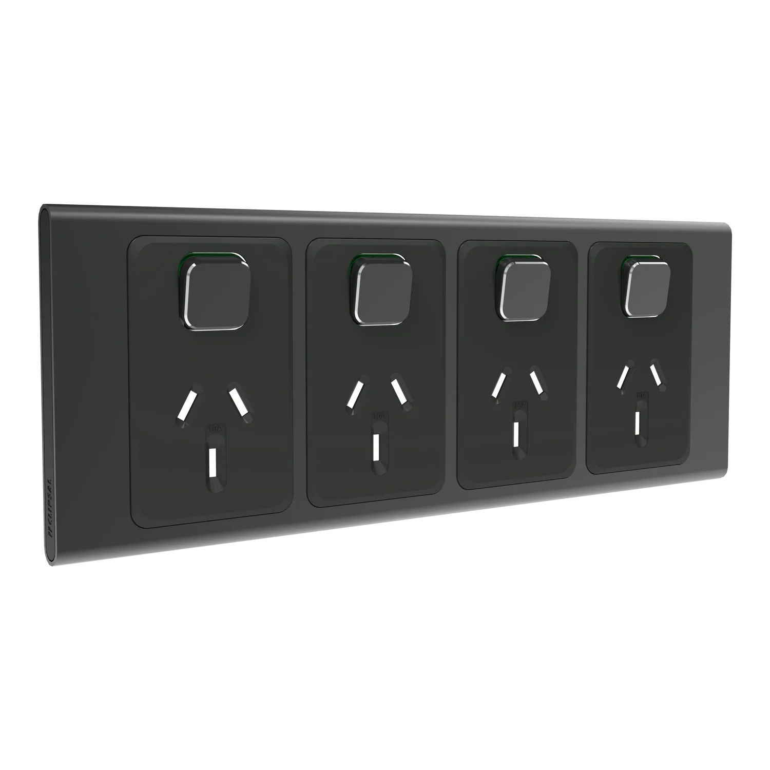 Clipsal Iconic Styl Quad Powerpoint Cover Plate Only, Available in 3 Colours - Image 2