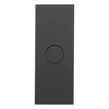 Clipsal Saturn Zen 1 Gang Grid And Plate Assembly Architrave, Matt Black
