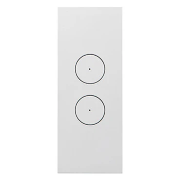 Clipsal Saturn Zen 2 Gang Grid And Plate Assembly Architrave, Matt White