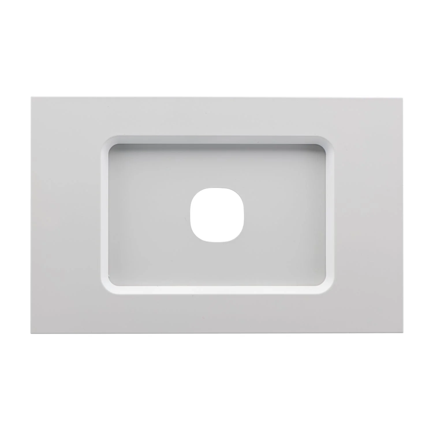 Clipsal Saturn Zen 1 Gang Comms Grid & Plate Assembly, Matt White