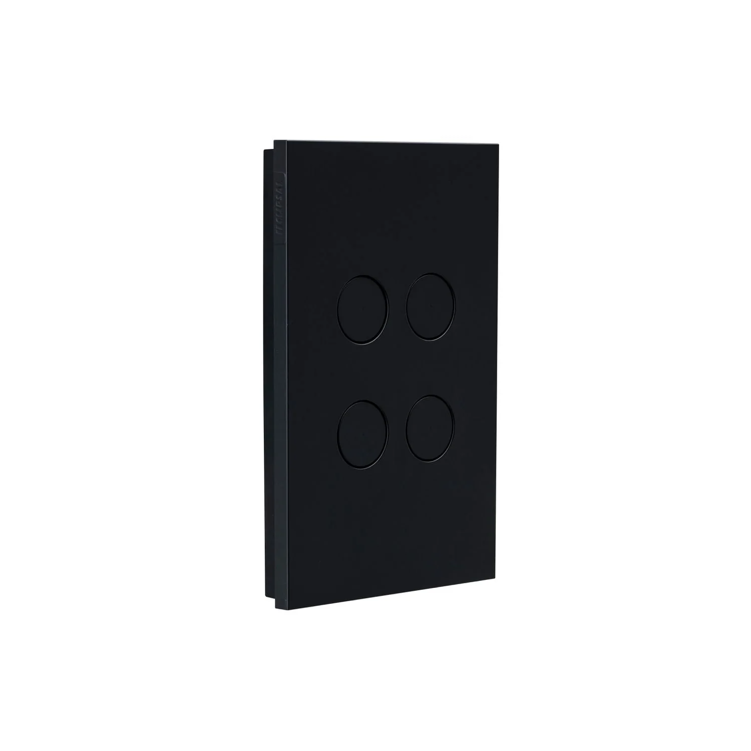 Clipsal Saturn Zen 4 Gang Grid & Plate Assembly, Matt Black