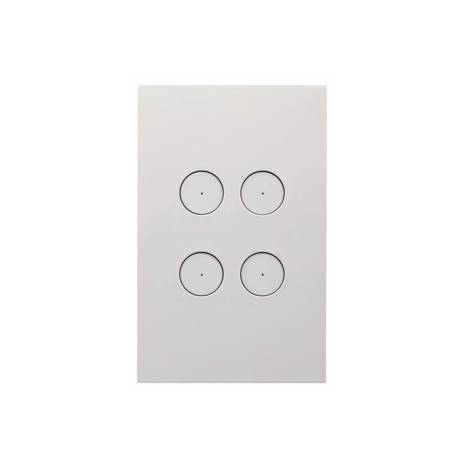 Clipsal Saturn Zen 4 Gang Grid & Plate Assembly, Matt White