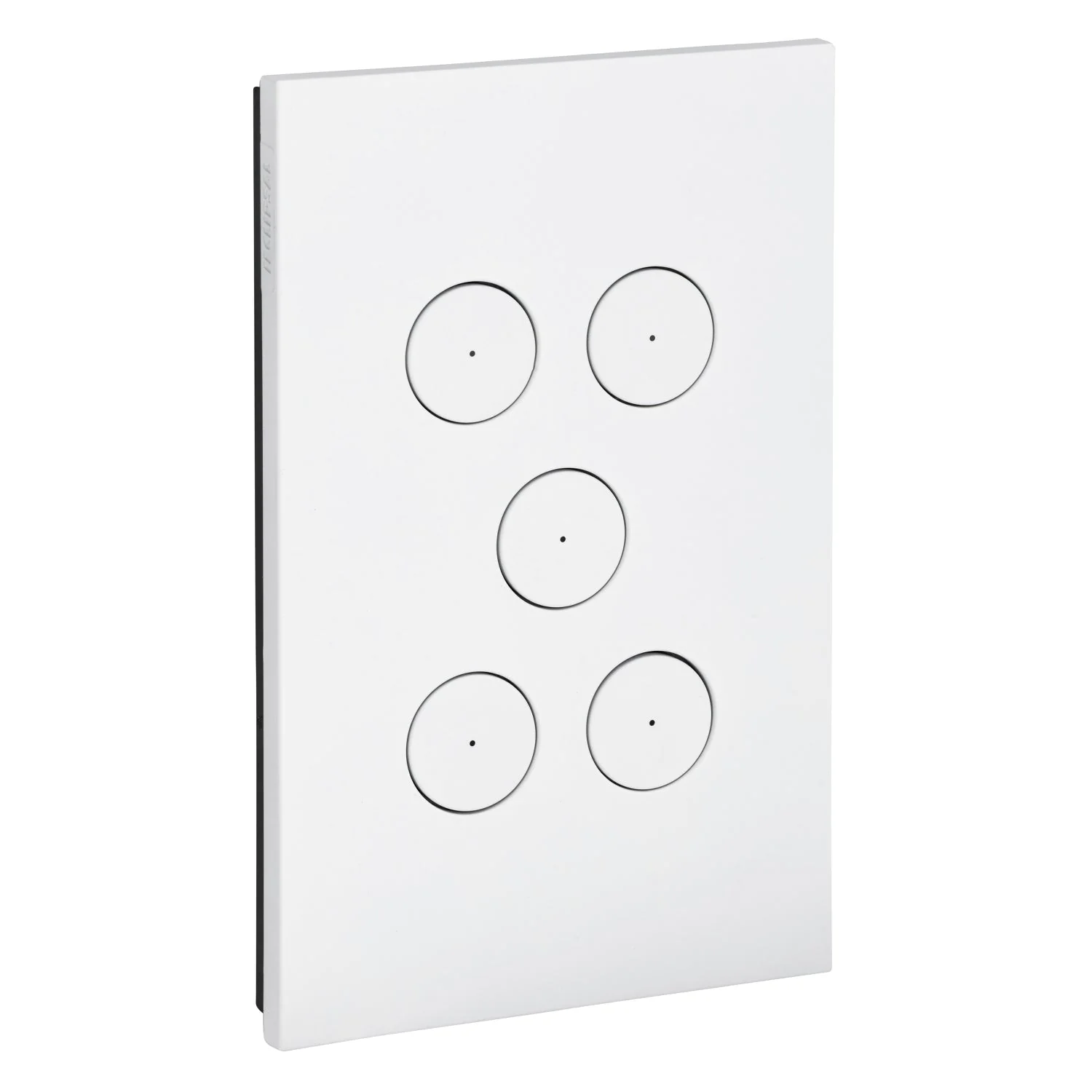 Clipsal Saturn Zen 5 Gang Grid & Plate Assembly, Matt White