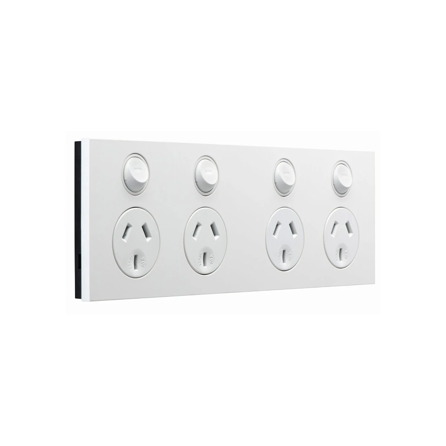 Clipsal Saturn Zen Quad Powerpoint 10a, Matt White