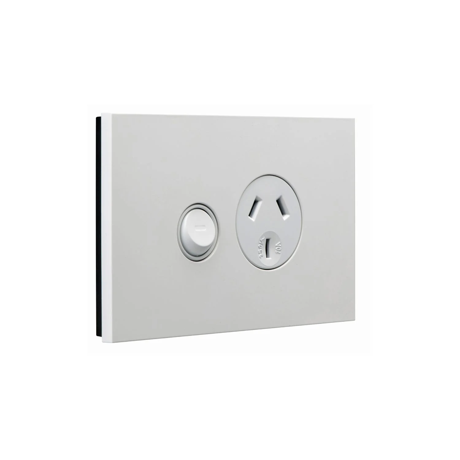 Clipsal Saturn Zen Single Powerpoint 10a, Matt White
