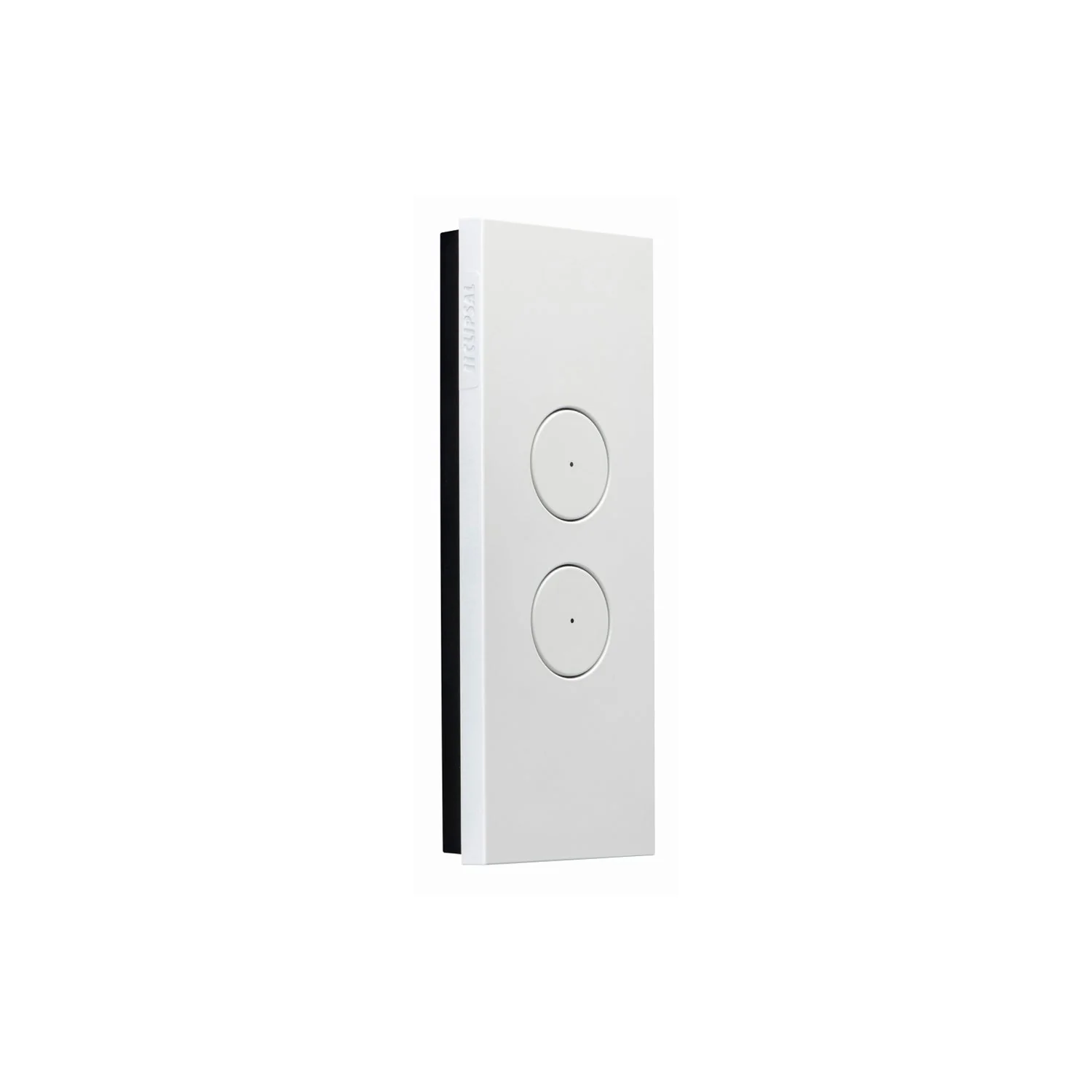 Clipsal Saturn Zen Switch 2 Gang Architrave Push Button LED Matt White
