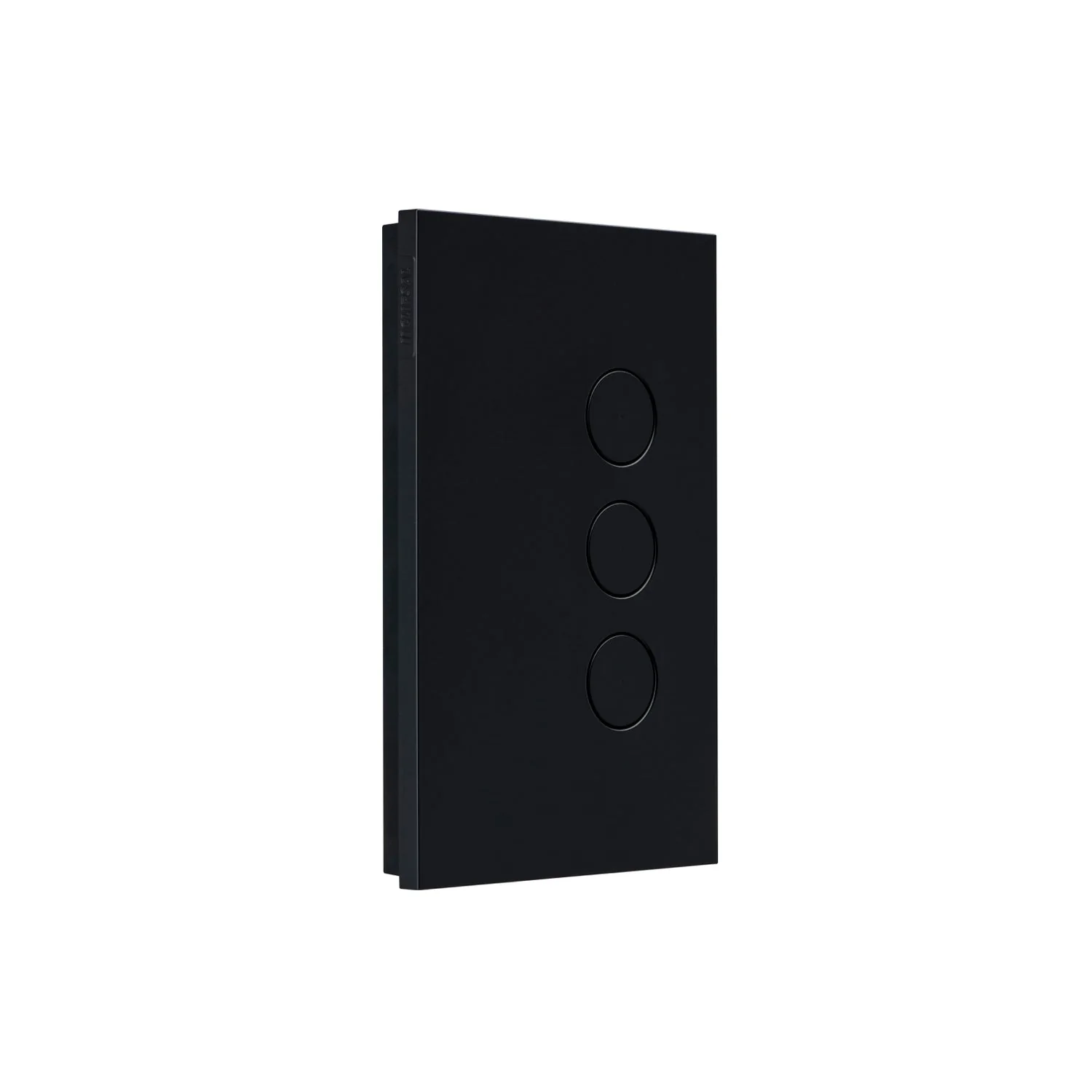 Clipsal Saturn Zen Switch 3 Gang Push Button LED, Matt Black
