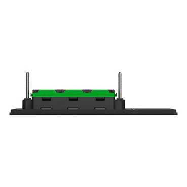 Clipsal Solis 2 Gang Grid Plate With Cover Frame Zen Black - Image 4