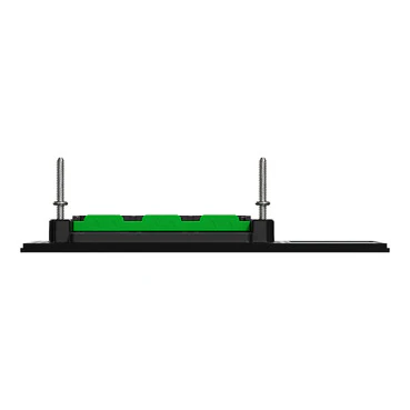 Clipsal Solis 3 Gang Communications Plate Ebony Aluminium - Image 4