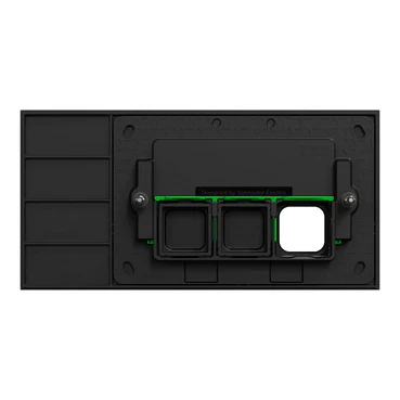 Clipsal Solis 3 Gang Communications Plate Zen Black - Image 2