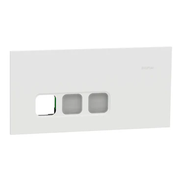 Clipsal Solis 3 Gang Communications Plate Zen White