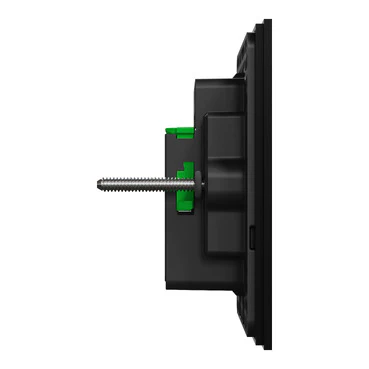 Clipsal Solis T 1 Gang Grid Plate With Cover Frame Ebony Aluminium - Image 4