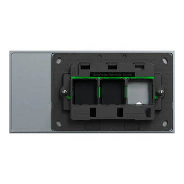 Clipsal Solis T 1 Gang Grid Plate With Cover Frame Platinum - Image 3