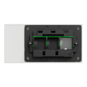 Clipsal Solis T 1 Gang Grid Plate With Cover Frame White Ceramic - Image 3