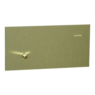 Clipsal Solis T 1 Gang Toggle Switch Brushed Brass