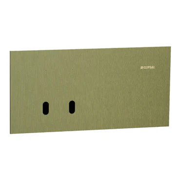 Clipsal Solis T 2 Gang Grid Plate With Cover Frame Brushed Brass