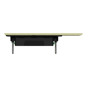 Clipsal Solis T 2 Gang Grid Plate With Cover Frame Brushed Brass - Image 4