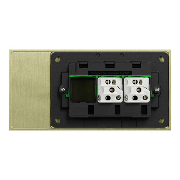 Clipsal Solis T 2 Gang Toggle Switch Brushed Brass - Image 3