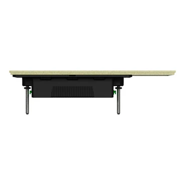 Clipsal Solis T 3 Gang Grid Plate With Cover Frame Brushed Brass - Image 4
