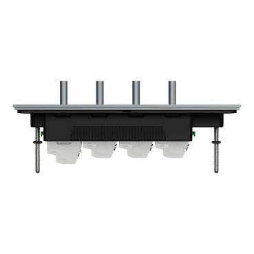 Clipsal Solis T 4 Gang Toggle Switch Platinum - Image 3