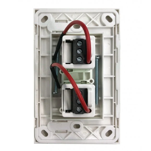 Clouded Leopard 2 Gang Electronic Push Button Switch, Available in 2 Colours - Image 2