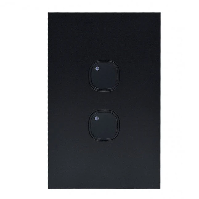Clouded Leopard 2 Gang Electronic Push Button Switch, Available in 2 Colours - Image 3