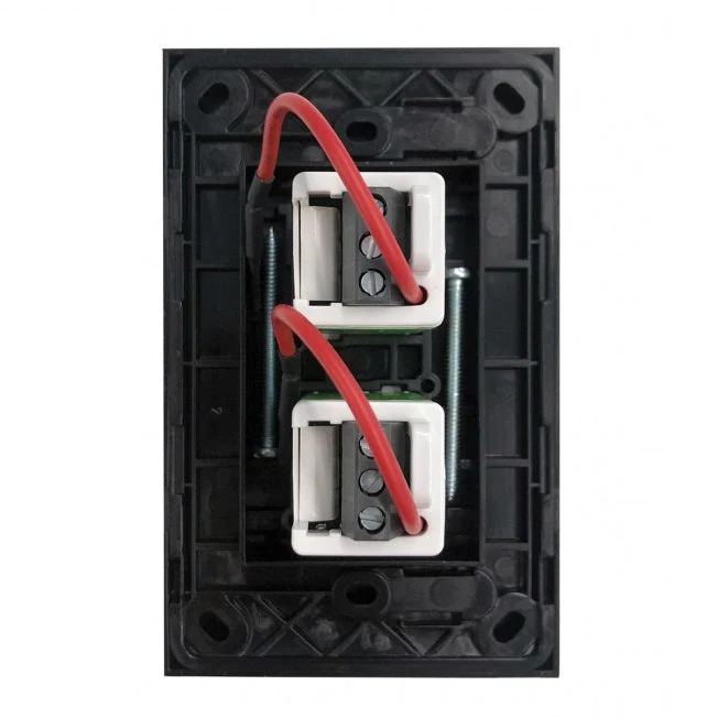 Clouded Leopard 2 Gang Electronic Push Button Switch, Available in 2 Colours - Image 4