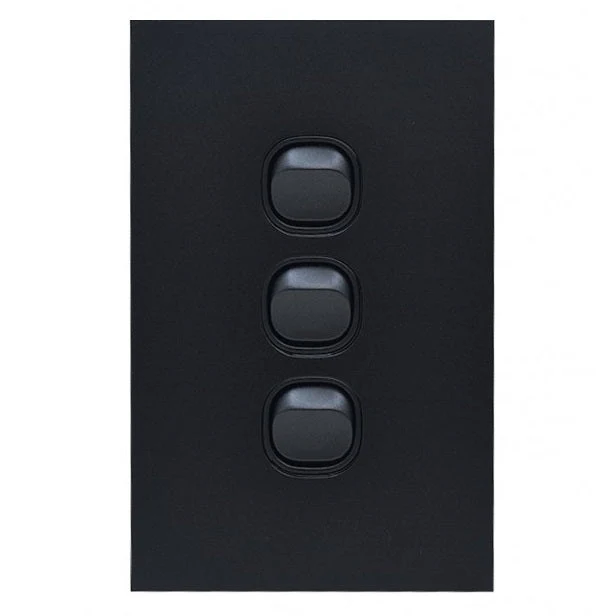 Clouded Leopard Vertical 3 Gang Switch, Available in 2 Colours - Image 3