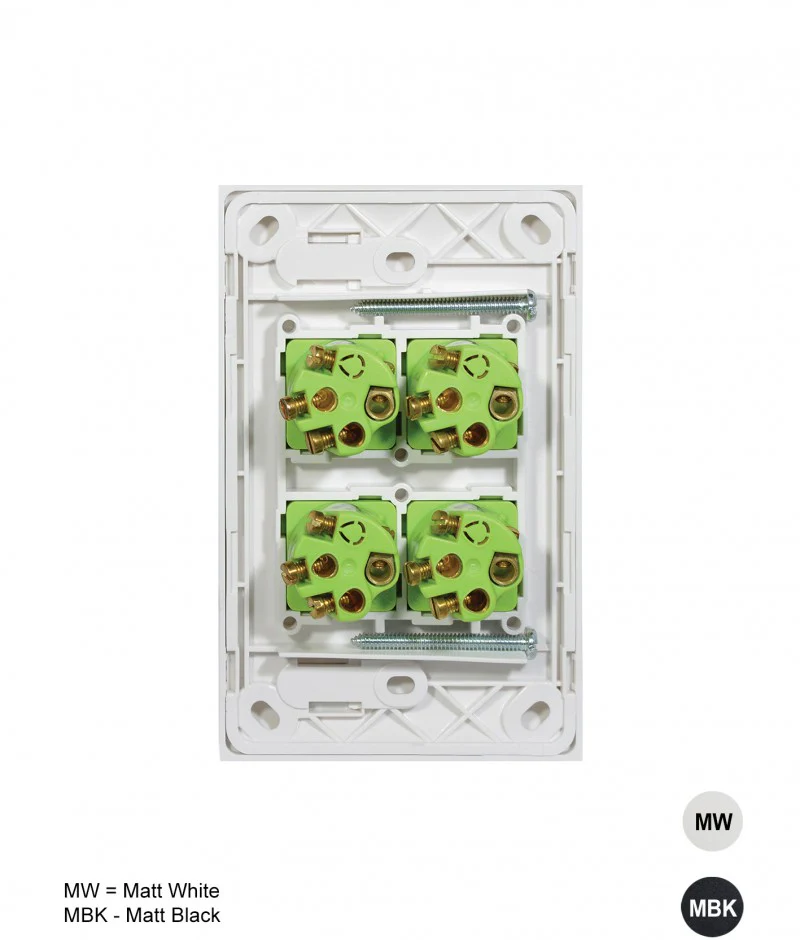 Clouded Leopard Vertical 4 Gang Switch, Available in 2 Colours - Image 2