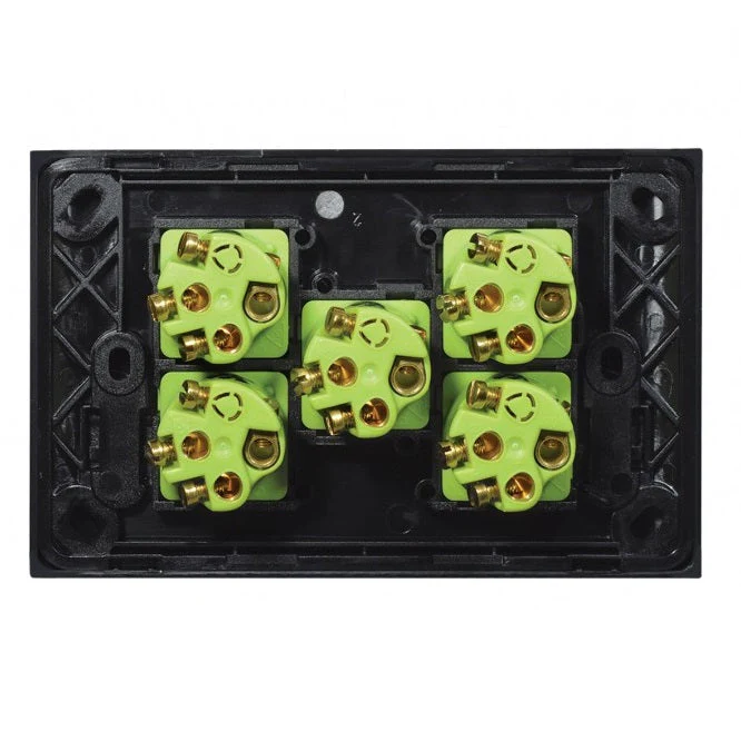 Clouded Leopard Horizontal 5 Gang Switch, Available in 2 Colours - Image 4