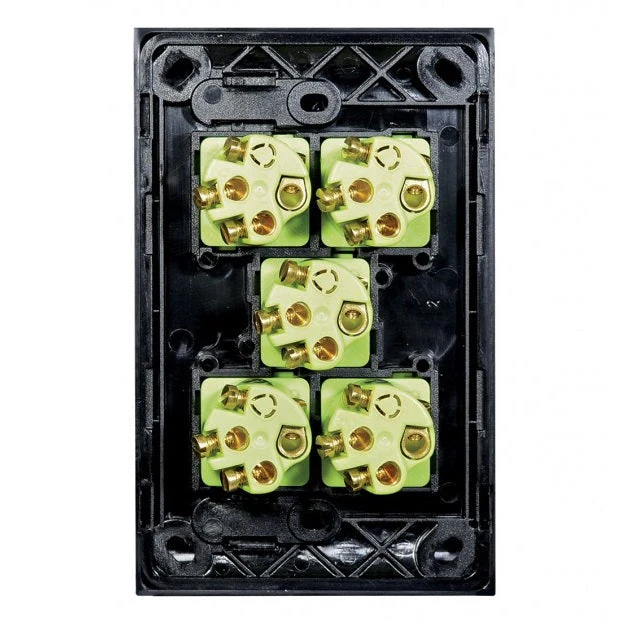 Clouded Leopard Vertical 5 Gang Switch, Available in 2 Colours - Image 4