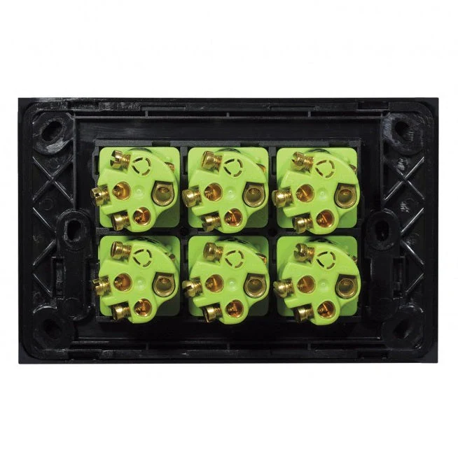 Clouded Leopard Horizontal 6 Gang Switch, Available in 2 Colours - Image 4