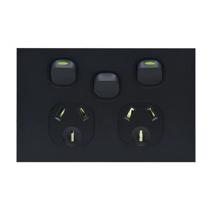 Clouded Leopard Double Powerpoint With Extra Switch 10a, Available in 2 Colours - Image 3