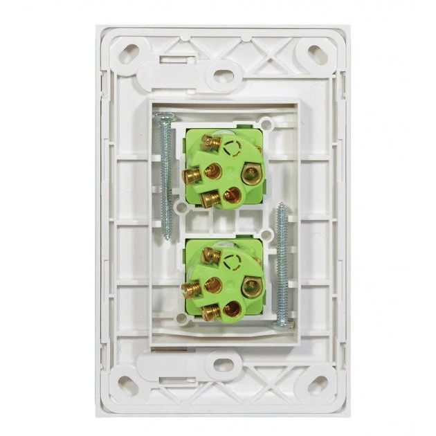 Clouded Leopard Vertical 2 Gang Switch, Available in 2 Colours - Image 2