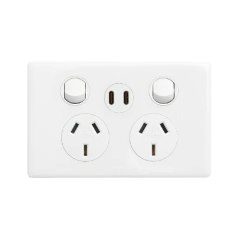 Legrand Excel Life Double Powerpoint With USB C+C Charger, Available in 3 Colours