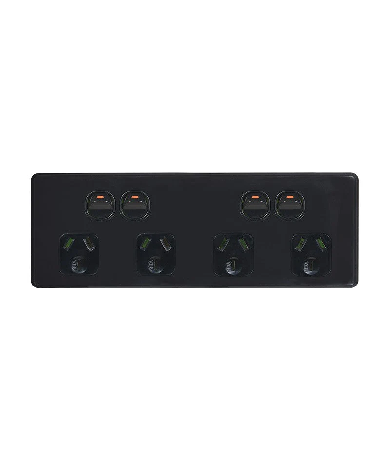 Flat Cat Slimline Quad Powerpoint 10a With Bracket, Available in 4 Colours - Image 3